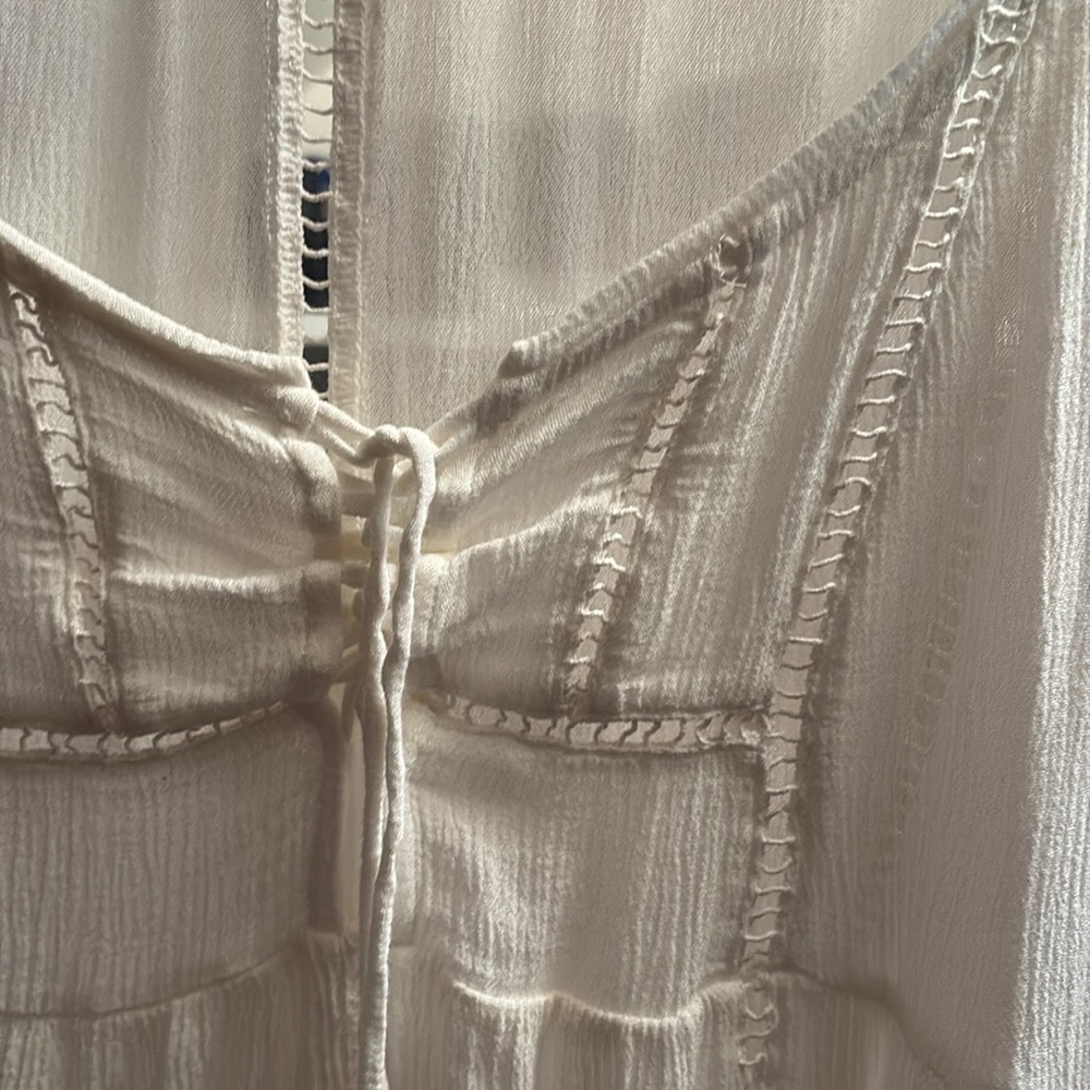 Raga white hippie flowy shirt medium - Picture 2 of 3